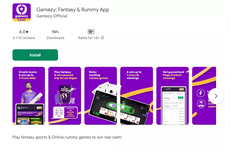 What is Gamezy App?