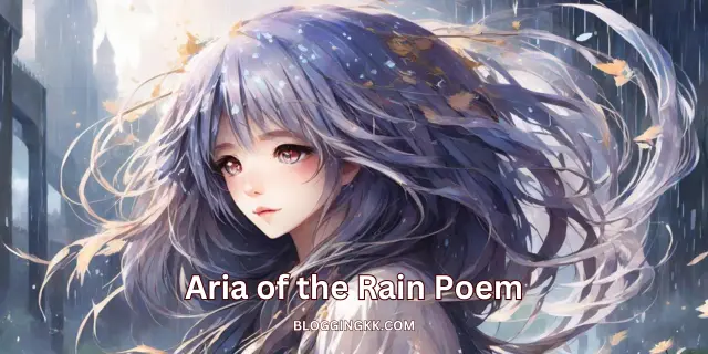 Aria of the Rain Poem in English