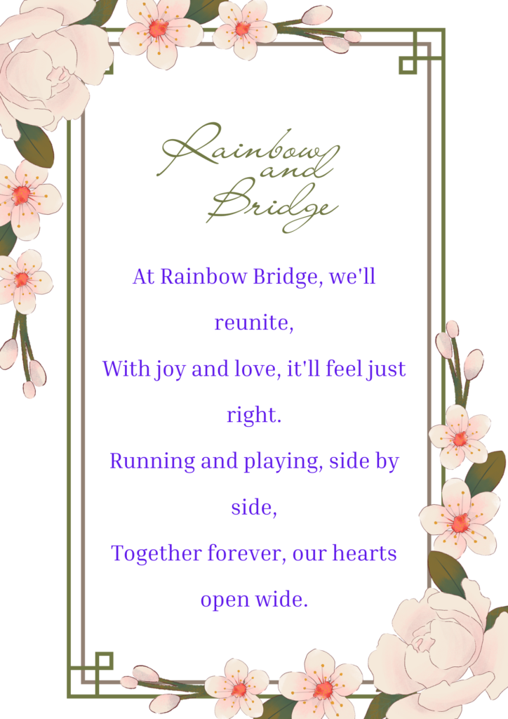 Rainbow Bridge Poem pdf