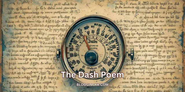 The Dash Poem in English